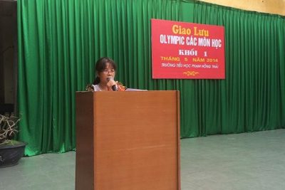 Giao lưu Olympic các môn học khối 1 năm học 2013 – 2014