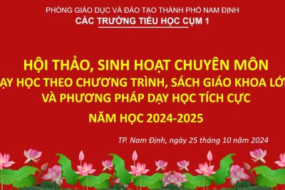 GIÁO VIÊN TRƯỜNG TH PHẠM HỒNG THÁI KHẲNG ĐỊNH NĂNG LỰC TRONG HỘI THẢO, SINH HOẠT CHUYÊN MÔN NĂM HỌC 2024 – 2025