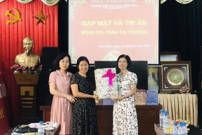 GẶP MẶT VÀ TRI ÂN CÔ GIÁO TRẦN THỊ THƯỜNG VỀ NGHỈ CHẾ ĐỘ