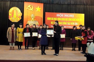 Thành tích viết sáng kiến, cải tiến kỹ thuật năm 2014