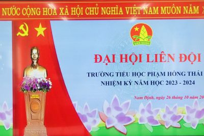 ĐẠI HỘI LIÊN ĐỘI TRƯỜNG TH PHẠM HỒNG THÁI NHIỆM KỲ 2023-2024 – HOẠT ĐỘNG HỨA HẸN SỰ PHÁT TRIỂN QUY CỦ VÀ MẠNH MẼ CỦA CÔNG TÁC ĐỘI VÀ PHONG TRÀO THIẾU NHI