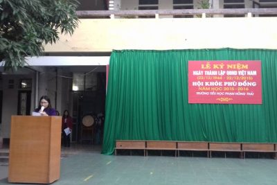 Lễ kỉ niệm ngày thành lập QĐND Việt Nam – ngày Hội Quốc phòng toàn dân và Hội khỏe Phù Đổng cấp trường