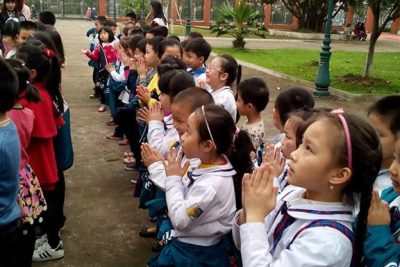 Buổi ngoại khóa bổ ích, lí thú tham quan học tập tại Bảo tàng Nam Định của các em khối 1