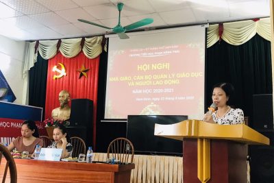 HỘI NGHỊ NHÀ GIÁO, CÁN BỘ QUẢN LÝ GIÁO DỤC VÀ NGƯỜI LAO ĐỘNG NĂM HỌC 2020 – 2021 – TRƯỜNG TH PHẠM HỒNG THÁI