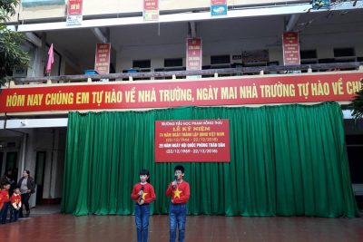 Lễ kỉ niệm 74 năm ngày thành lập QĐND Việt Nam; 29 năm ngày Hội Quốc phòng toàn dân và chuyên mục lớp 4A1
