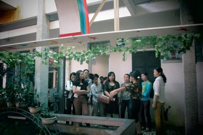 Đón đoàn Cán bộ quản lý, giáo viên Thành phố Thái Bình thăm Nhà trường