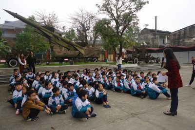 Hoạt động ngoài giờ lên lớp của học sinh lớp 3A3, 4A1 tại Bảo tàng Nam Định và Đền Trần
